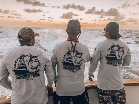 Chasin Tail -  Catch Flag Team - Long Sleeve Fishing Shirt