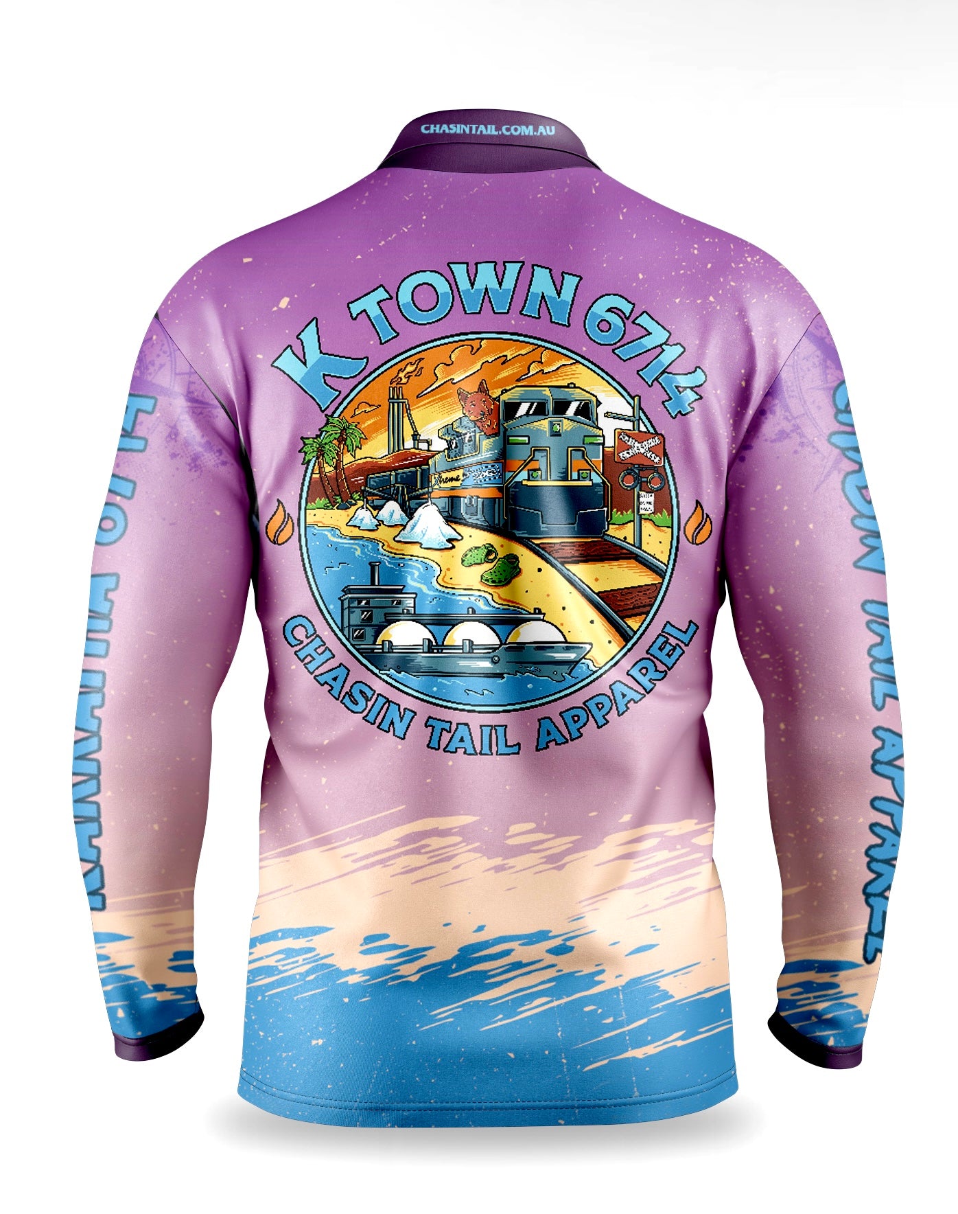 K'Town aka Karratha 50+ UPF Long Sleeve Fishing Shirt - S / Pink