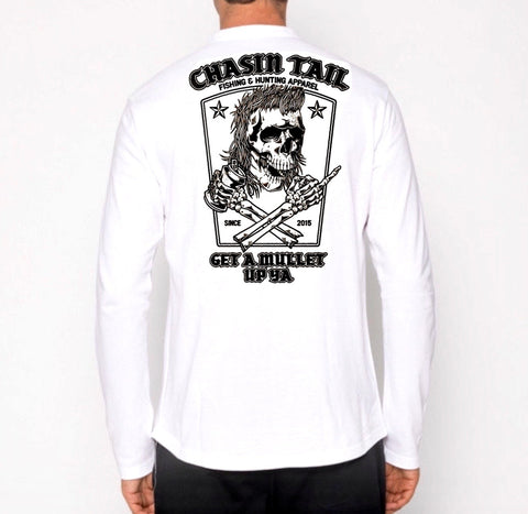 Chasin Tail -  Get A Mullet Up Ya Long Sleeve - Long Sleeve T-Shirt